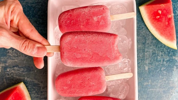 Clear Vegan Protein Wassermelonen Eis-Lollis