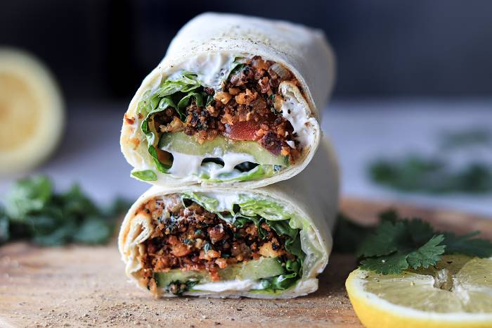 Vegane Wrap Falafel Style | Vegane Meal Prep