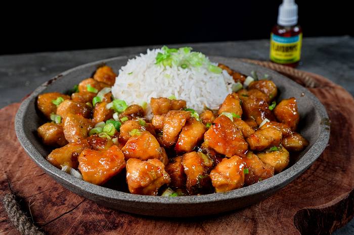 Tofu-Hähnchen Süß-Sauer | Vegane Meal-Prep