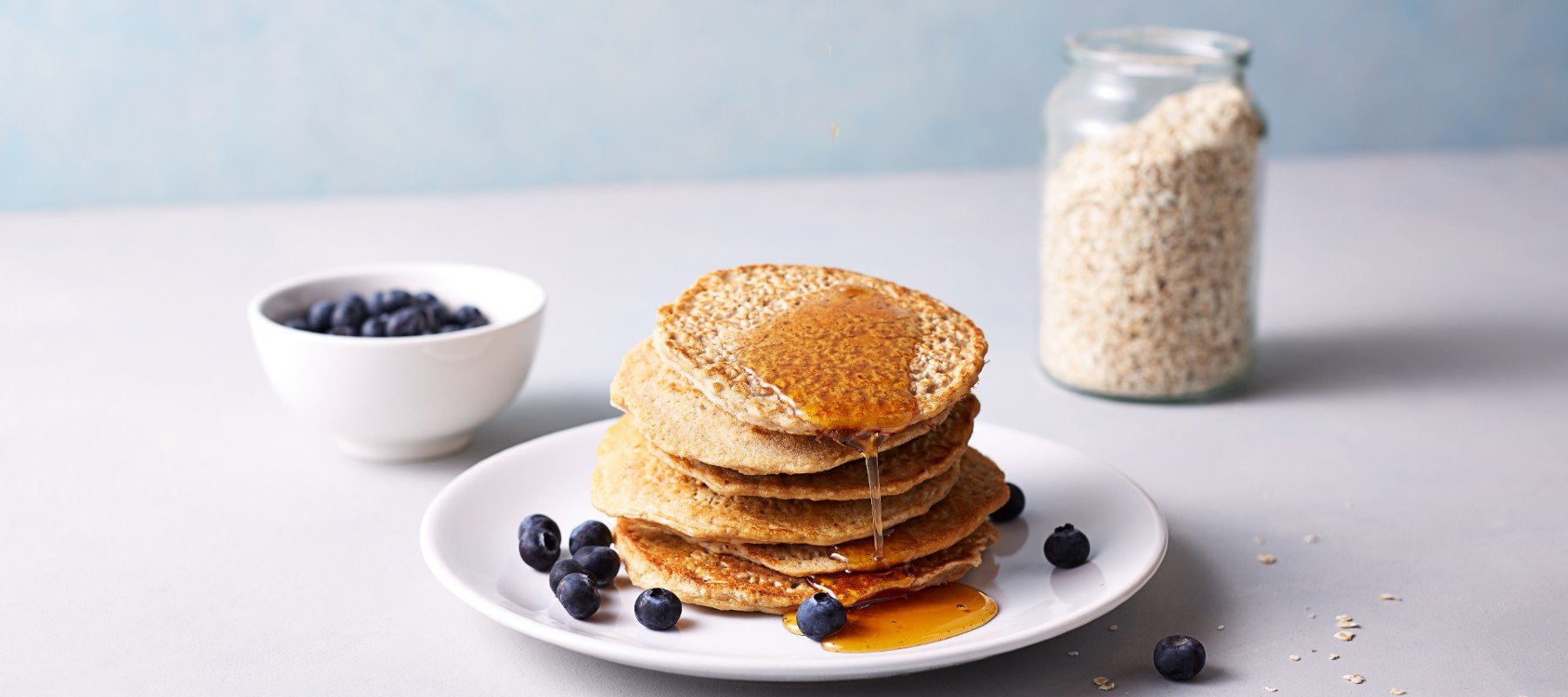 4-Ingredient Foolproof Banana Protein Pancakes