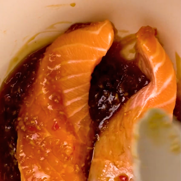 Sweet chili glazed salmon recipe