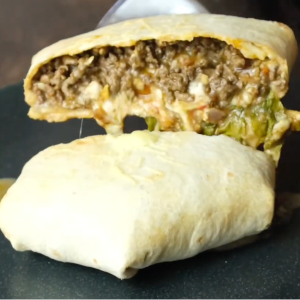 Homemade Beef Crunch Wraps recipe