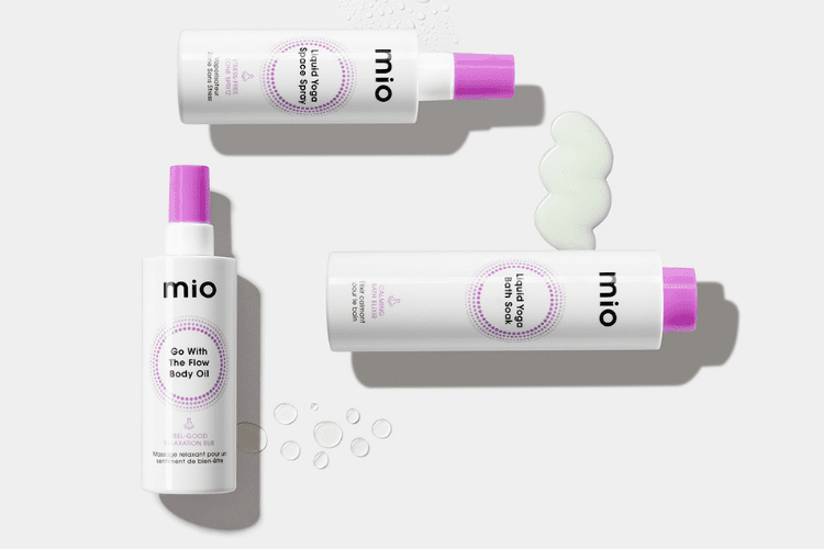 mio liquid yoga products with swatches