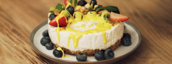 Veganer New York Cheesecake | Ein fruchtiger Omega 3 Boost