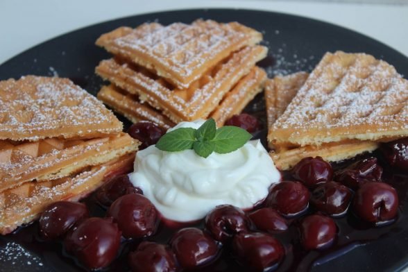 Kalorienarme Skyr Waffeln zum Selbermachen
