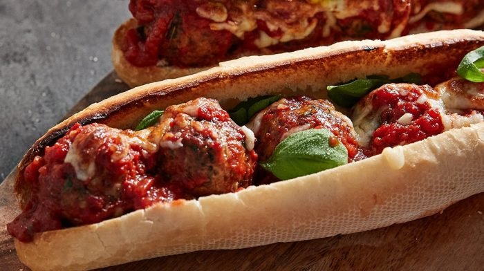 Veganes „Meatball“ Sandwich