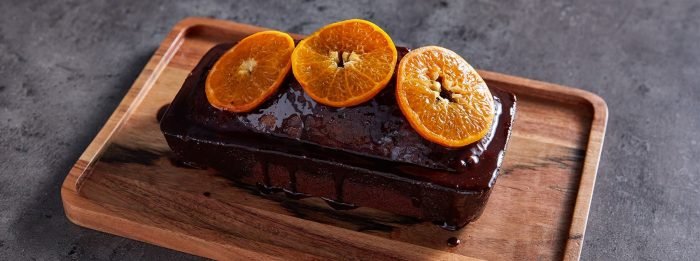Schokolade-Orange Protein Kuchen