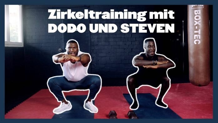 10 Minuten Zirkeltraining mit Steven & Dodo