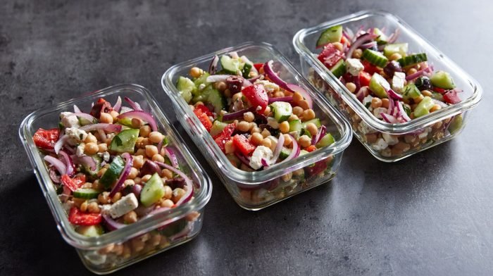 Kichererbsen Salat | 10 Minuten Meal Prep Rezept