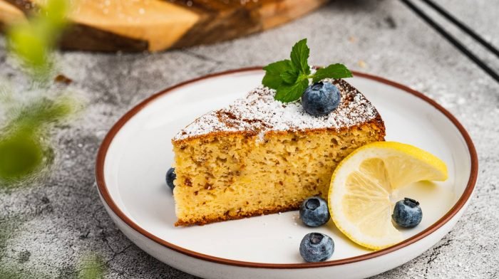 Low Carb Zitronen-Vanille-Kuchen | Gesundes Dessert-Rezept