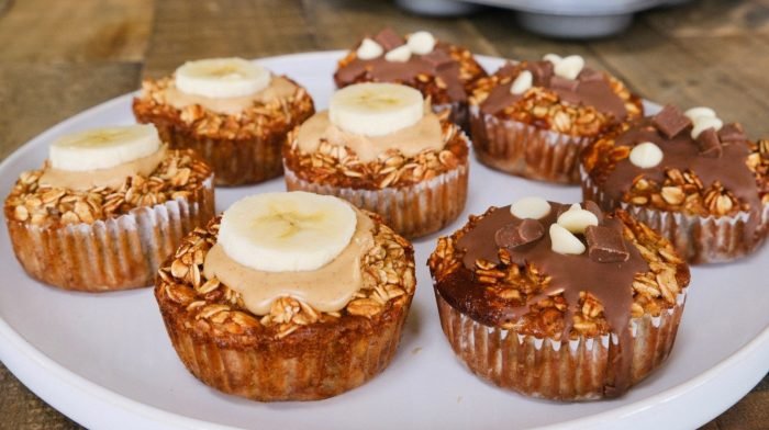 Gebackene Hafer Muffins | Frühstücksidee für deine Meal Prep