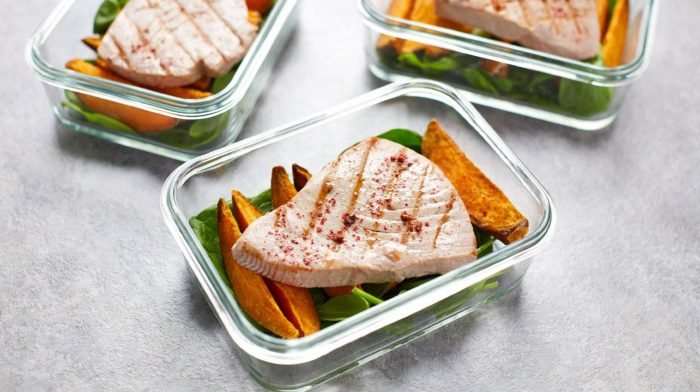 Leckeres Thunfisch Steak Rezept | Gebratener Thunfisch & Süßkartoffel Meal Prep