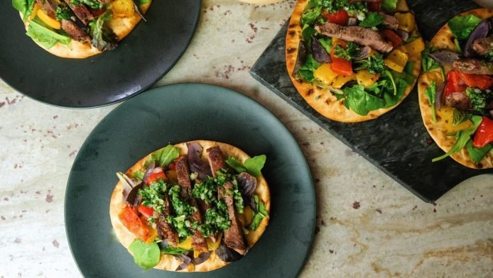 Chimichurri Steak Mini-Fladenbrote
