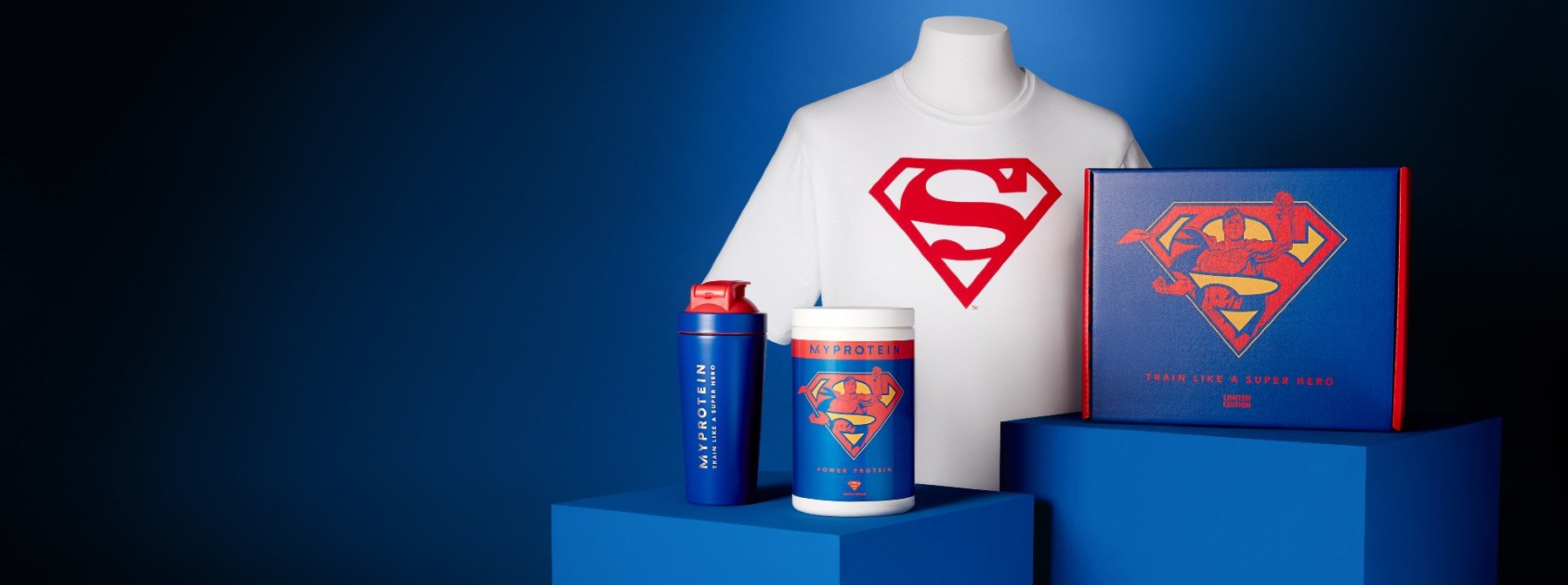 Trainiere wie ein Superheld mit dem Superman Protein Set in limitierter Auflage