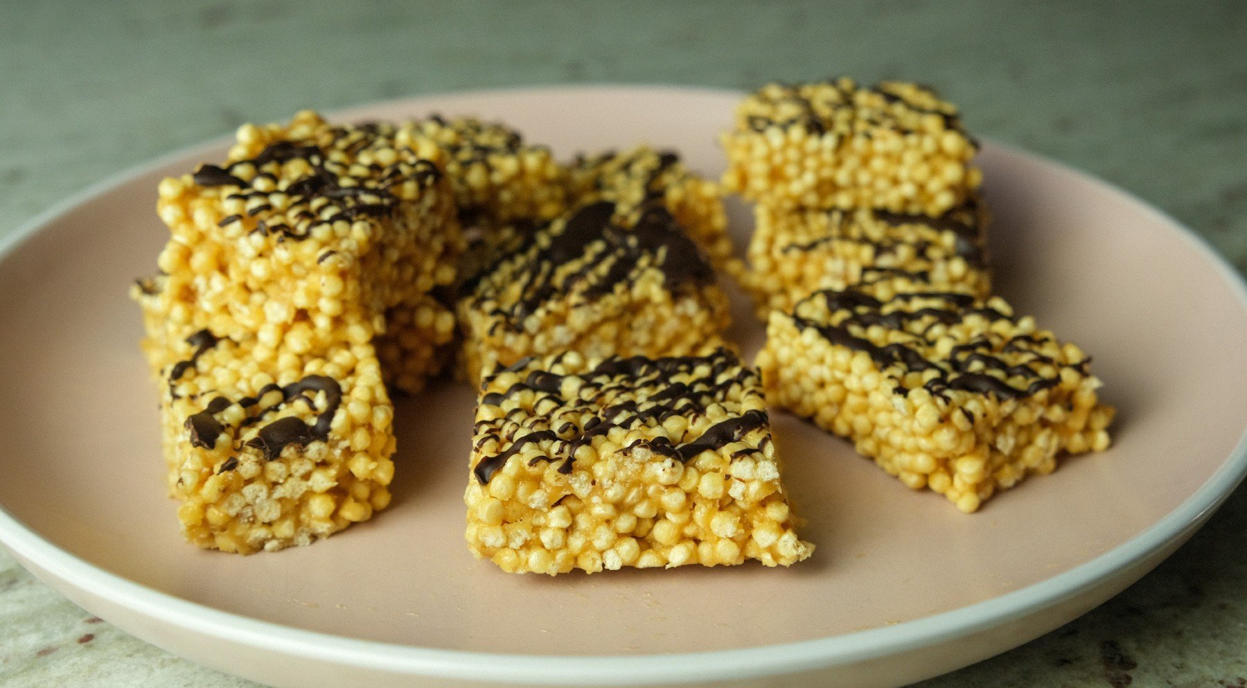 No-Bake, High-Protein Crispie Bubble Squares
