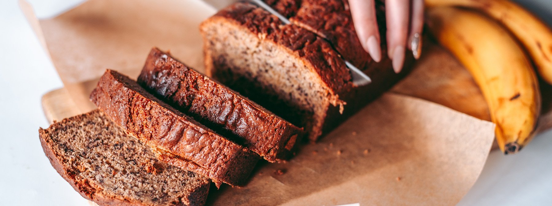 Receta de pan de plátano proteico