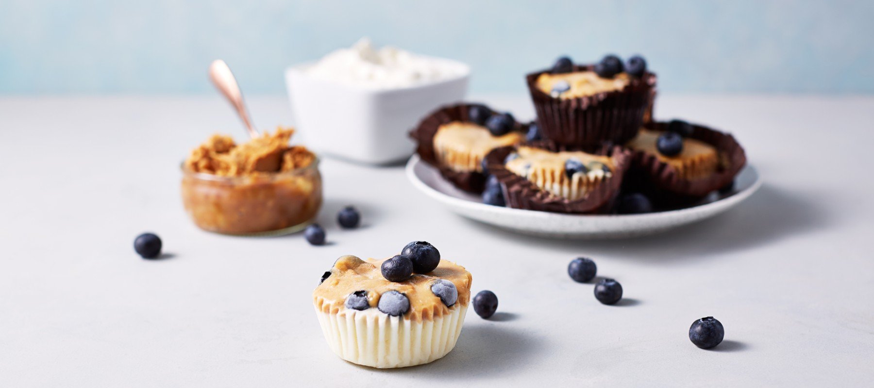 Muffins proteicos de yogur helado | Snack post-entrenamiento