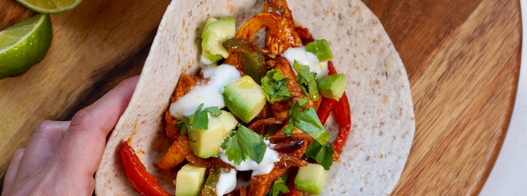 Fajitas de pollo en airfryer