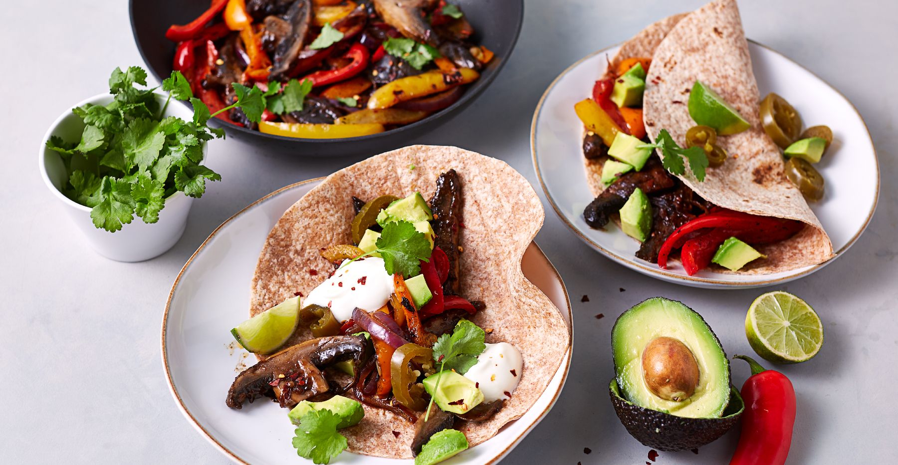 Fajitas veganas portobello | Receta vegana en 15 minutos