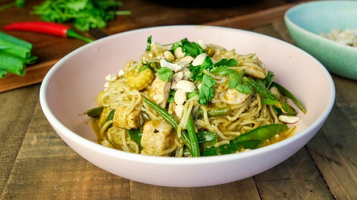 Thai Green Curry Met Noodles | Easy Batch-Cooking