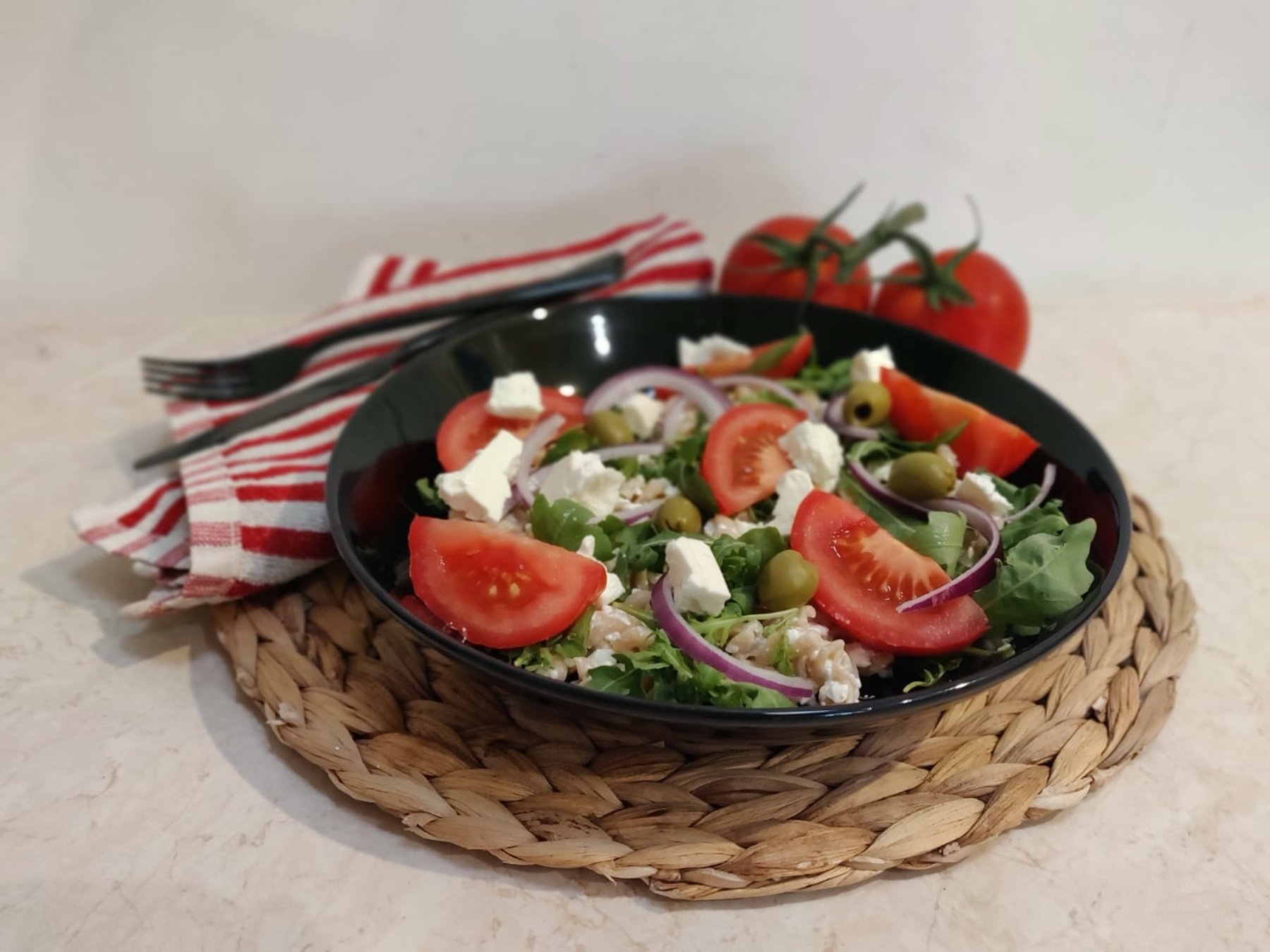 Greek protein salad