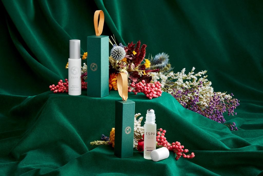 restful night pillow mist and restore the senses pulse point oil espa skincare stocking fillers