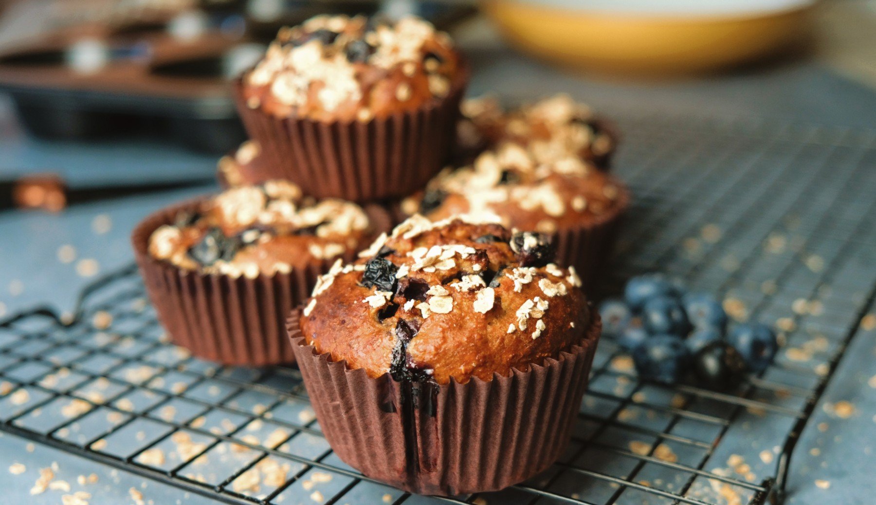 Blueberry Protein Muffin Tops