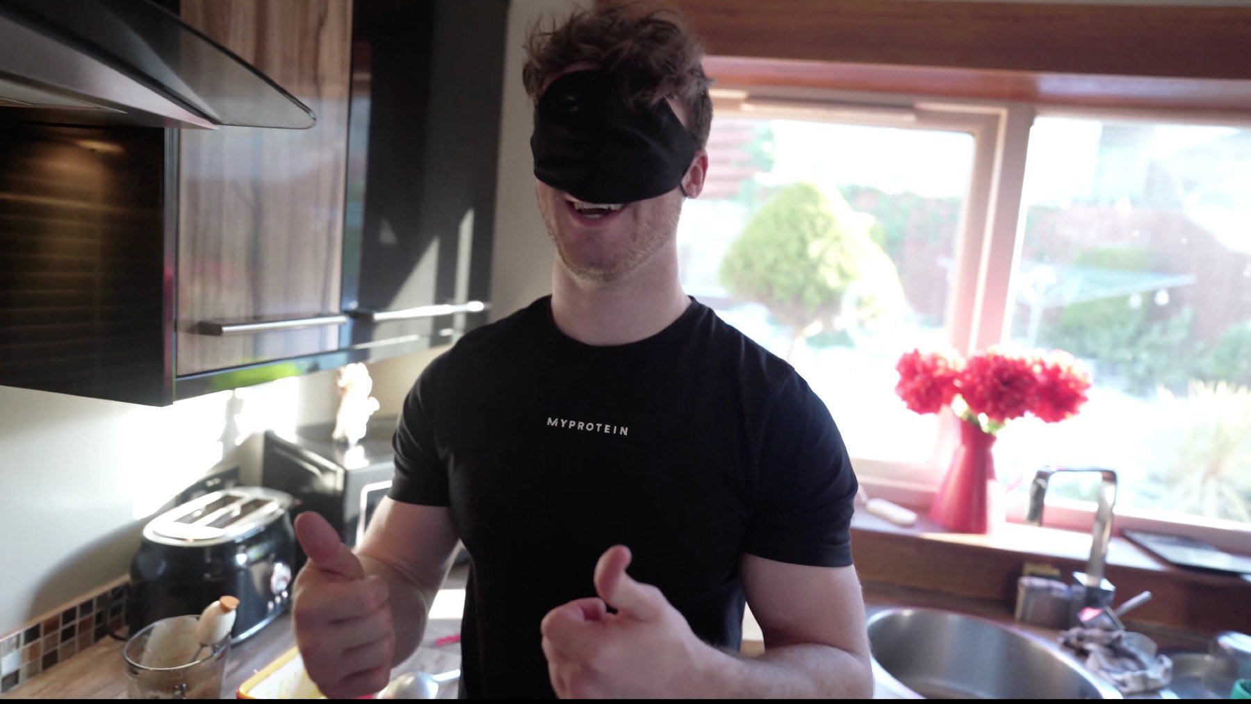 Blindfolded Cooking Challenge | Is Our Protein Pancake Mix Really That Easy To Use?
