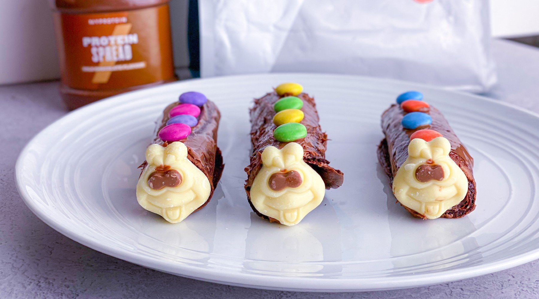 High-Protein Caterpillar Cake Rolls