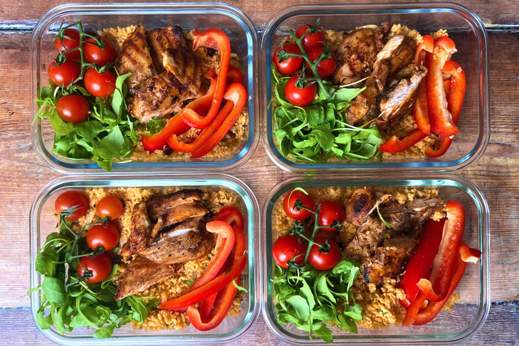 Harissa Chicken and Moroccan Couscous Meal Prep