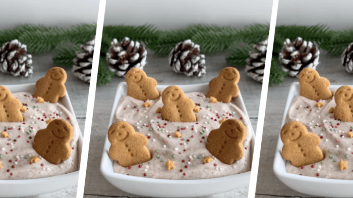 Fitwaffle’s High-Protein Gingerbread Cheesecake Dip