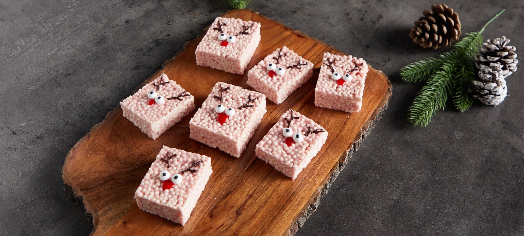Fitwaffle’s High-Protein Reindeer Crispy Squares
