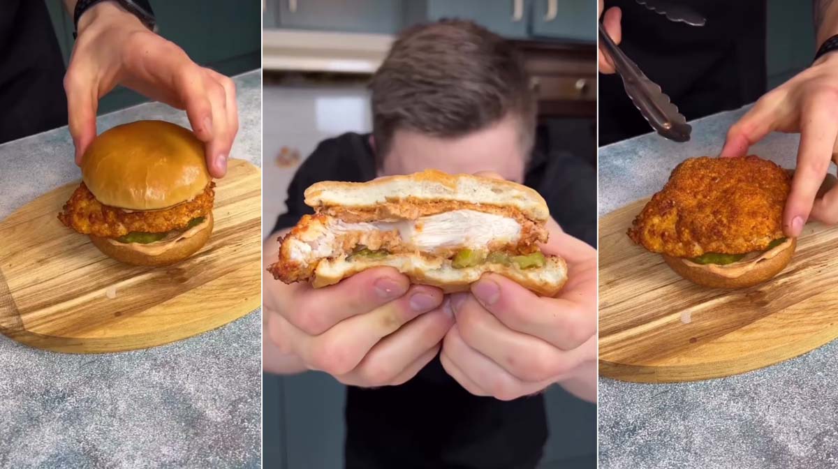 Protein-Packed Air-Fried Chicken Sandwich | MYPROTEIN™