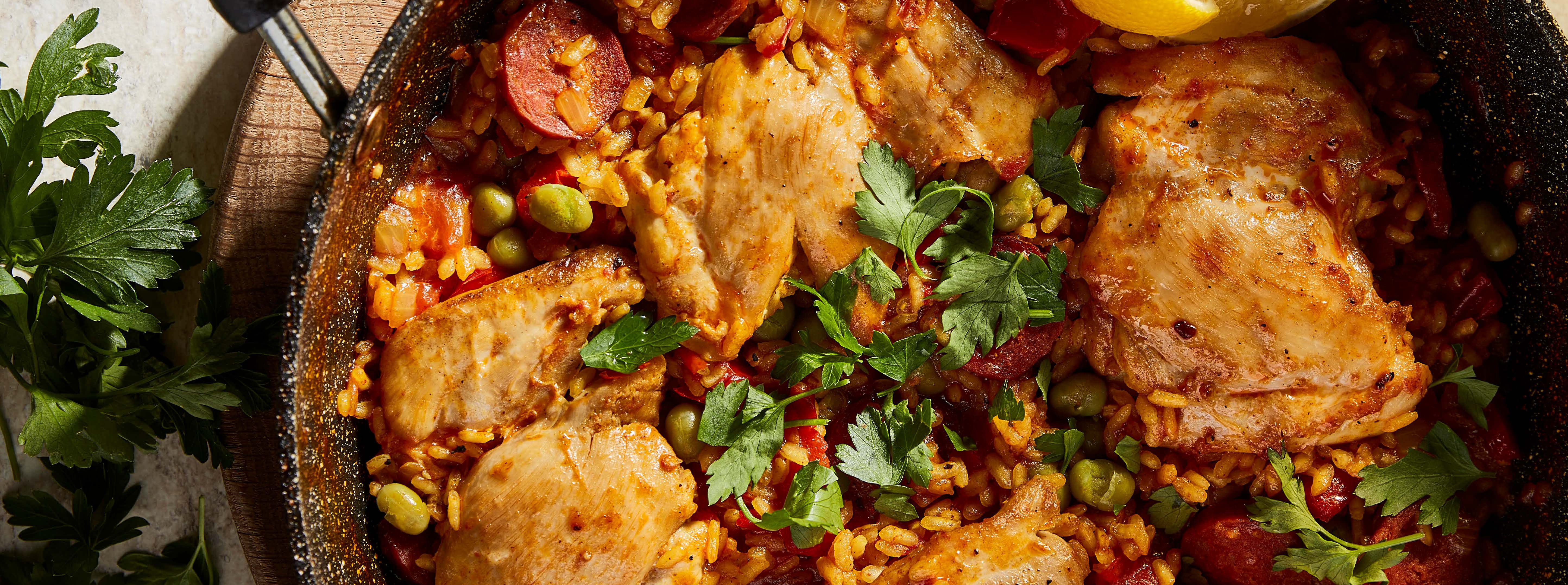 Chicken & Chorizo Paella | Protein Plates Recipe Book