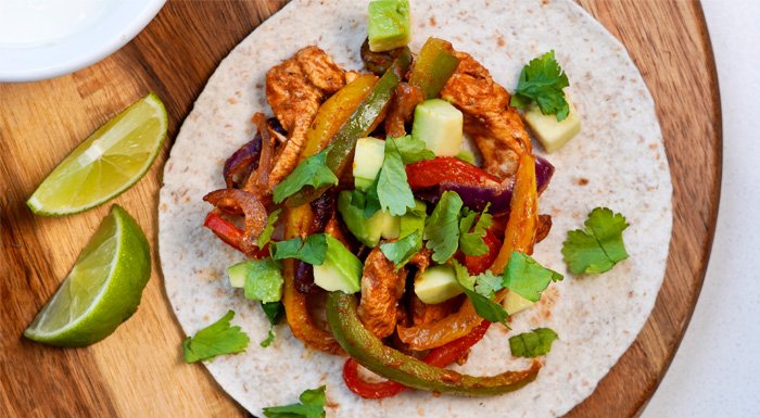 Image of the final fajita