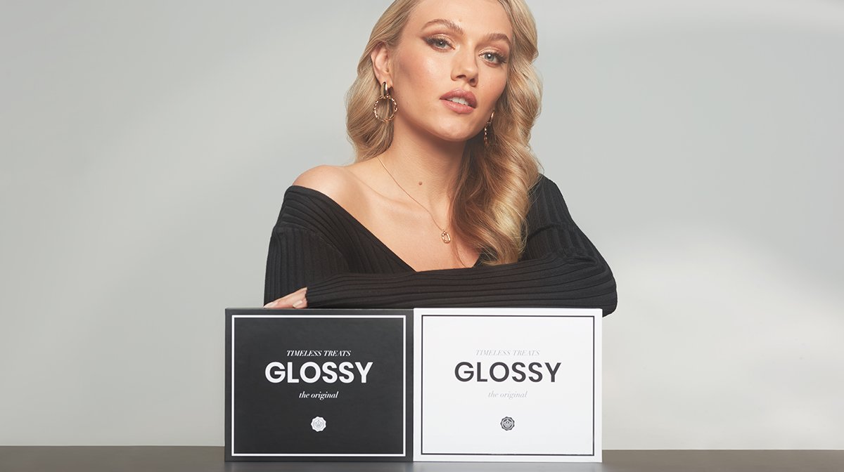 Model with February GLOSSYBOX