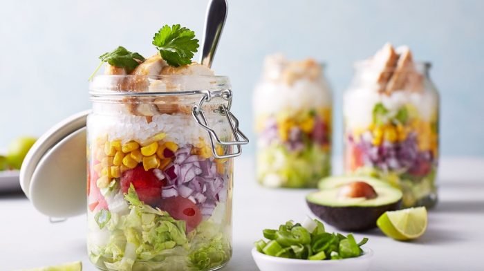 Alacsony szénhidráttartalmú, üvegbe töltött burrito | 4 napra előre elkészíthető recept