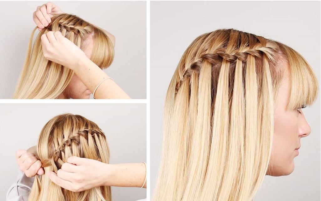 waterfall braids tutorial