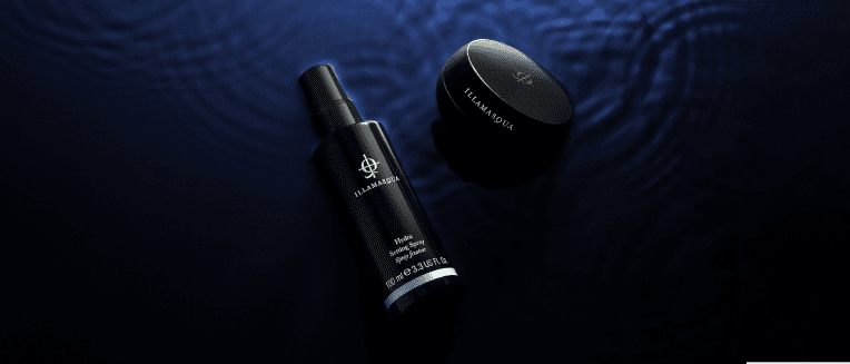 Hydra Setting Spray and Hydra Veil Primer in blue water