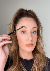 Comb through Brows, simple brow makeup routine 