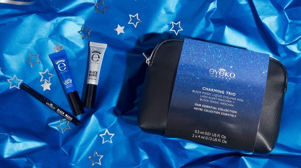 Christmas Gifts at Eyeko Charming Trio of best selling eyeliners and mascaras for Christmas