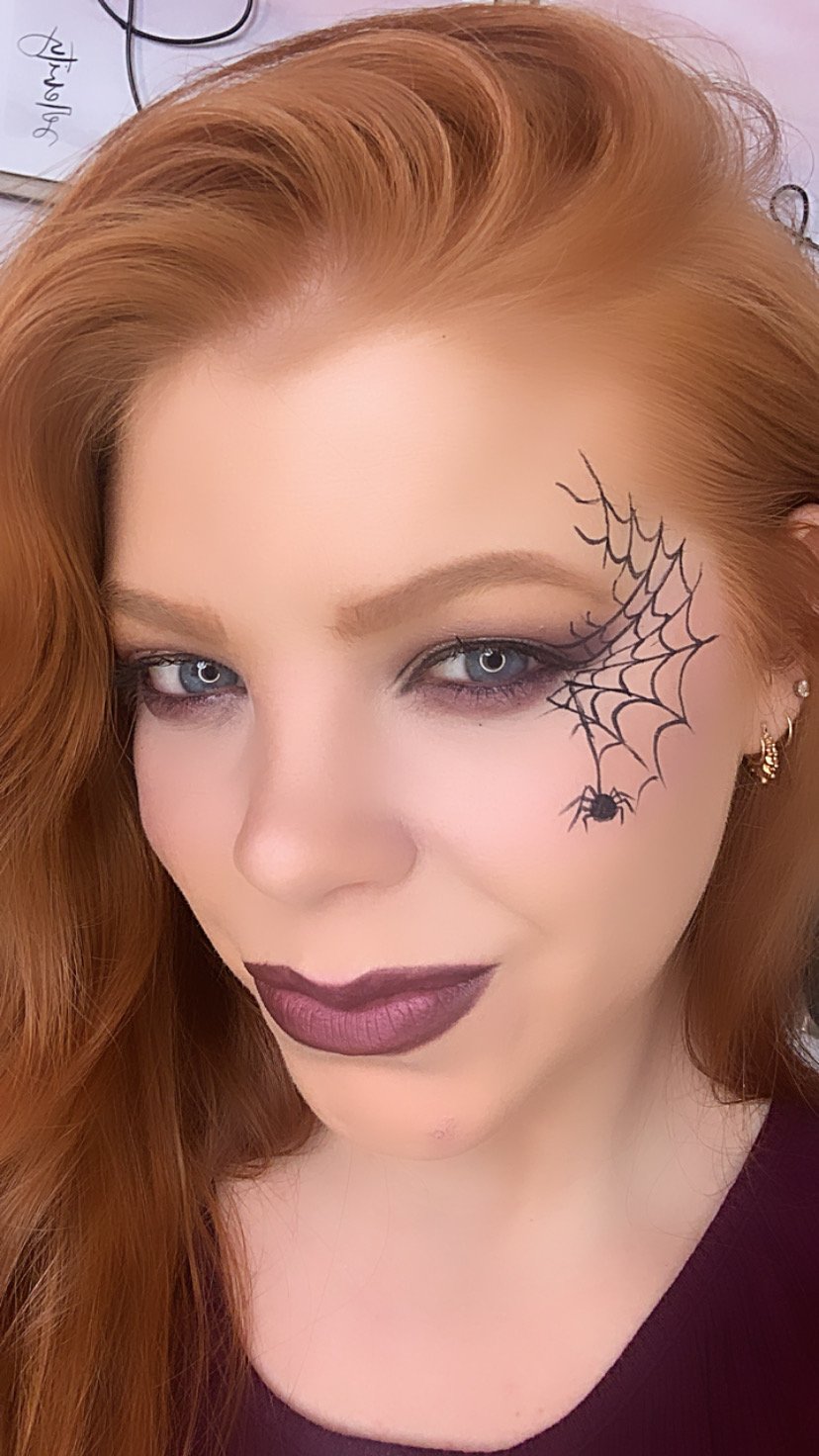 spider halloween makeup