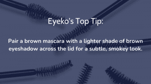 brown mascara tip