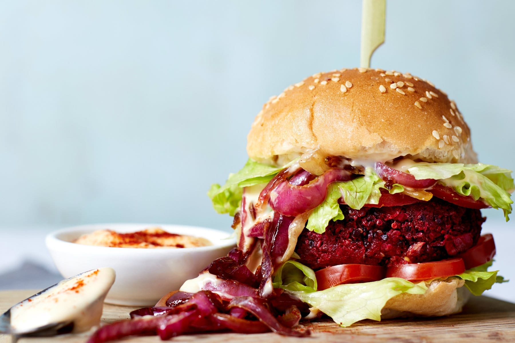 15-Minute Bangin’ BBQ Beetroot Burgers | Beetroot Burger Recipe
