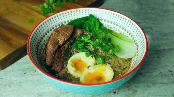 Beef Ramen Noodles | High-Protein Dinner Ideas