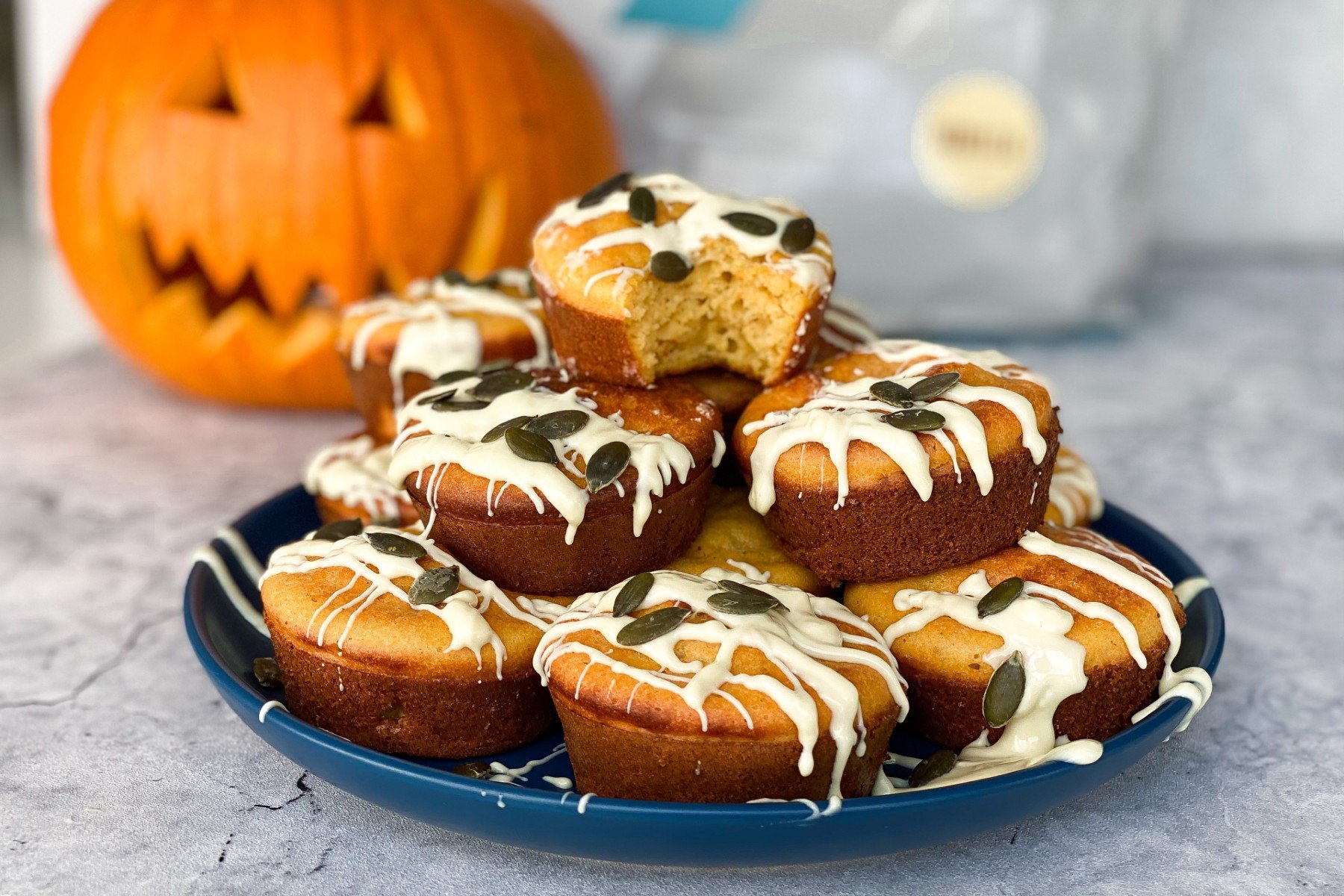 Halloween Protein Pumpkin Muffins