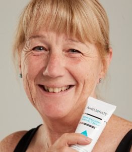 woman using menopause skincare