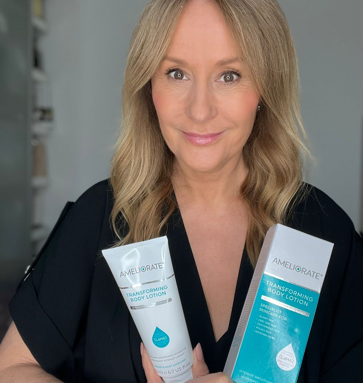nadine baggot with ameliorate products