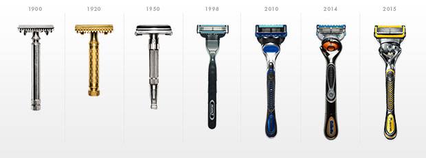 Gillette razor online brands