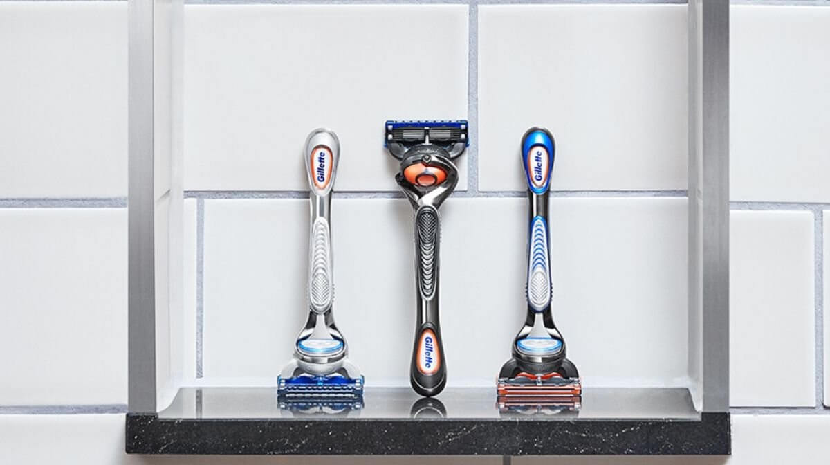 The Gillette Fusion5, Fusion5 ProGlide and SkinGuard Sensitive razors